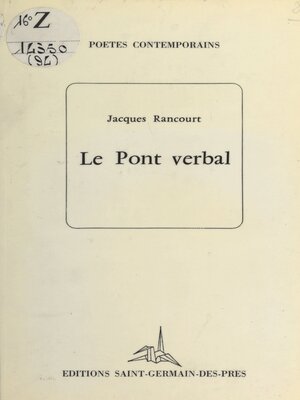 cover image of Le pont verbal